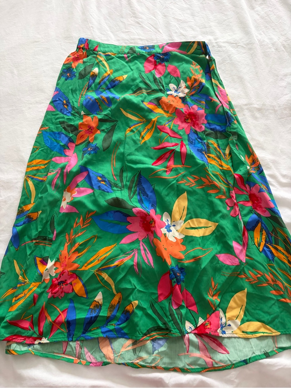 J. Crew Resortwear Vacation Beach Cover-Up Tropical Print Summer Midi Skirt NWT - Picture 4 of 11